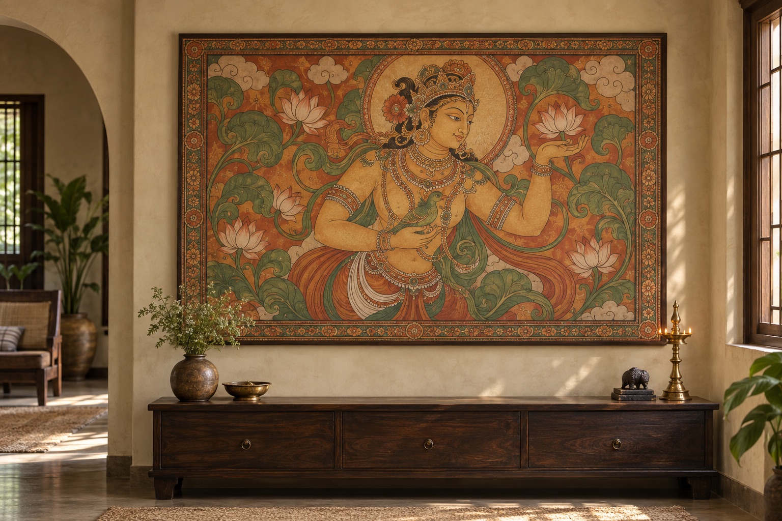 Kerala-inspired commissioned mural